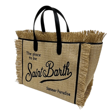 Load image into Gallery viewer, St Barth’s Fringe Bag || Natural