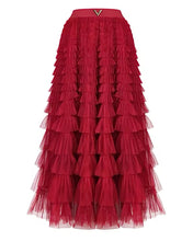 Load image into Gallery viewer, Ruffle maxi dress designer skirt ruffle skirt revolve skirt Bloomingdale’s