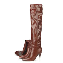Load image into Gallery viewer, Designer boots Balmain boots ysl boots loewe sexy calf boots leather Stuart weitzman Amina muaddi