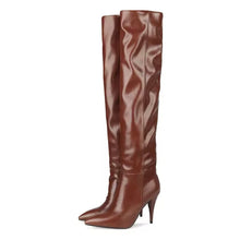 Load image into Gallery viewer, Designer boots Balmain boots ysl boots loewe sexy calf boots leather Stuart weitzman Amina muaddi