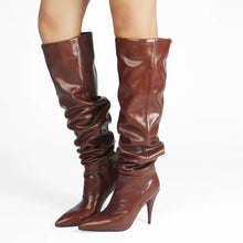 Load image into Gallery viewer, Designer boots Balmain boots ysl boots loewe sexy calf boots leather Stuart weitzman Amina muaddi