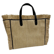 Load image into Gallery viewer, St Barth’s Fringe Bag || Natural