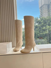 Load image into Gallery viewer, Designer boots Balmain boots ysl boots loewe sexy calf boots leather Stuart weitzman Amina muaddi 
